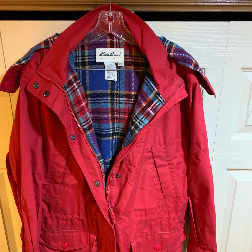 EDDIE BAUER Wool Lined Barn Jacket Size Medium